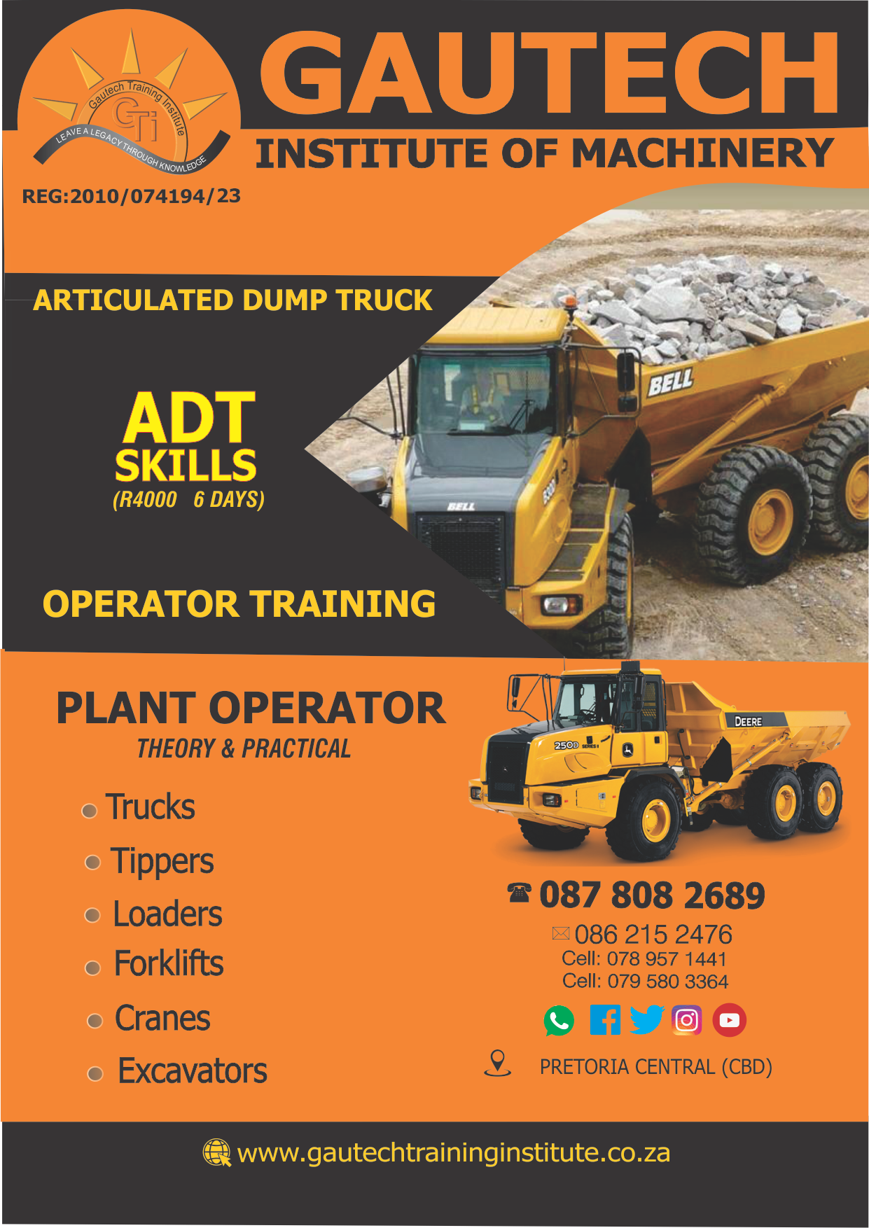 ADT OPERATOR TRAINING IN GAUTENG - Gautech Training Institute