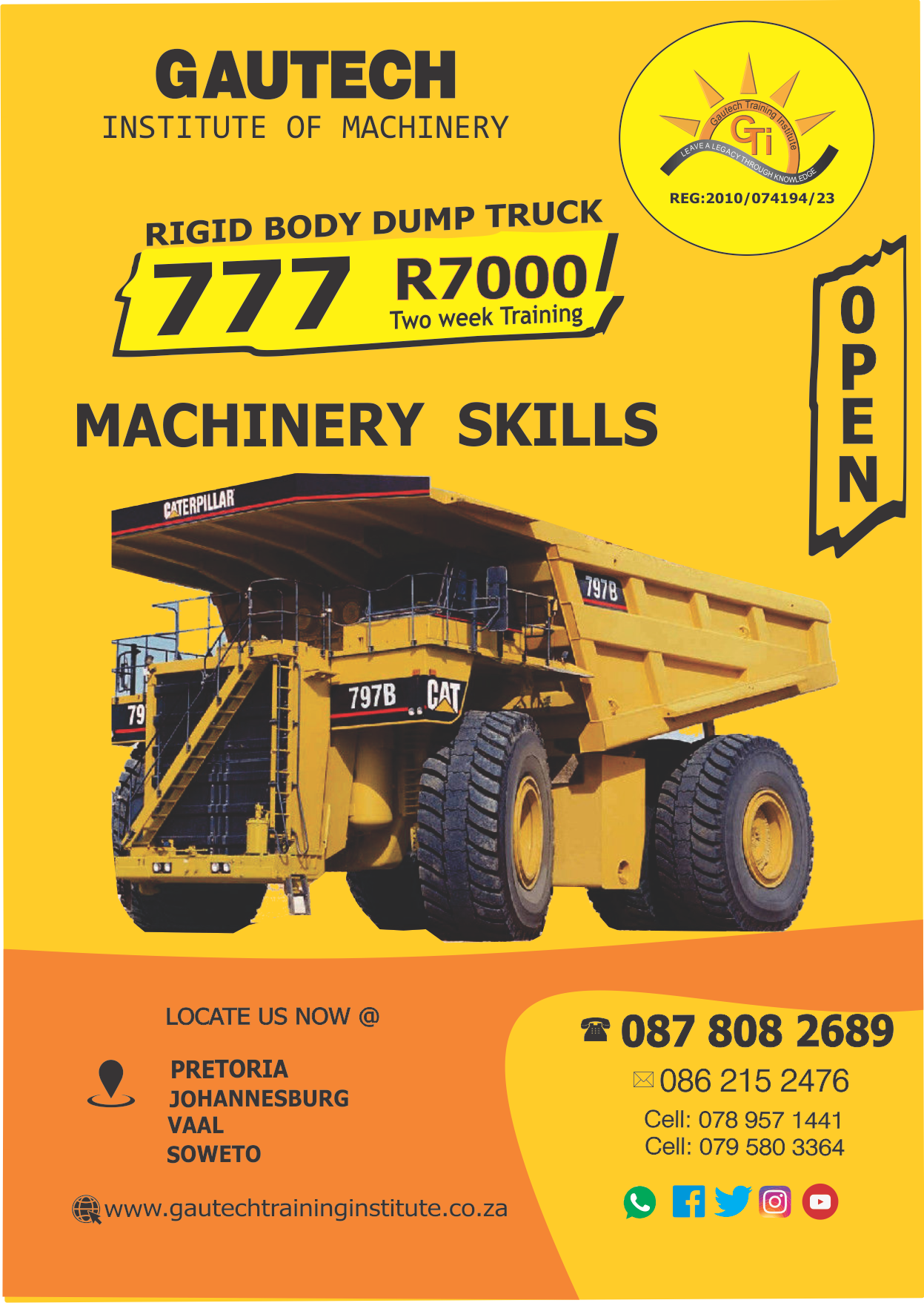 777 Dump Truck Training In Pretoria Gautech Training Institute